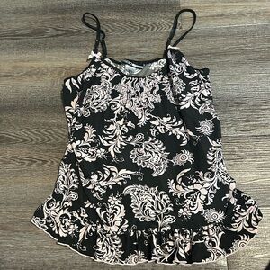 Studio Black and Pink Floral Camisole